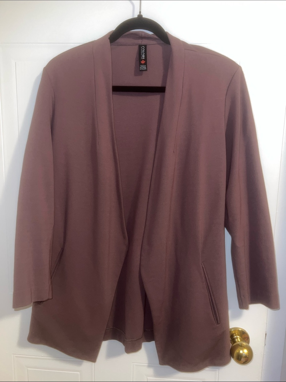 Colori Women's Dusty Mauve Open-Front Blazer
